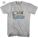 画像12: Popeye & Friends Vintage Retro Style T-Shirt 1960Short Sleeve 　ユニセックス 男女兼用ポパイ＆仲間 ビンテージレトロスタイルTシャツ 1960 半袖 Tシャツ (12)