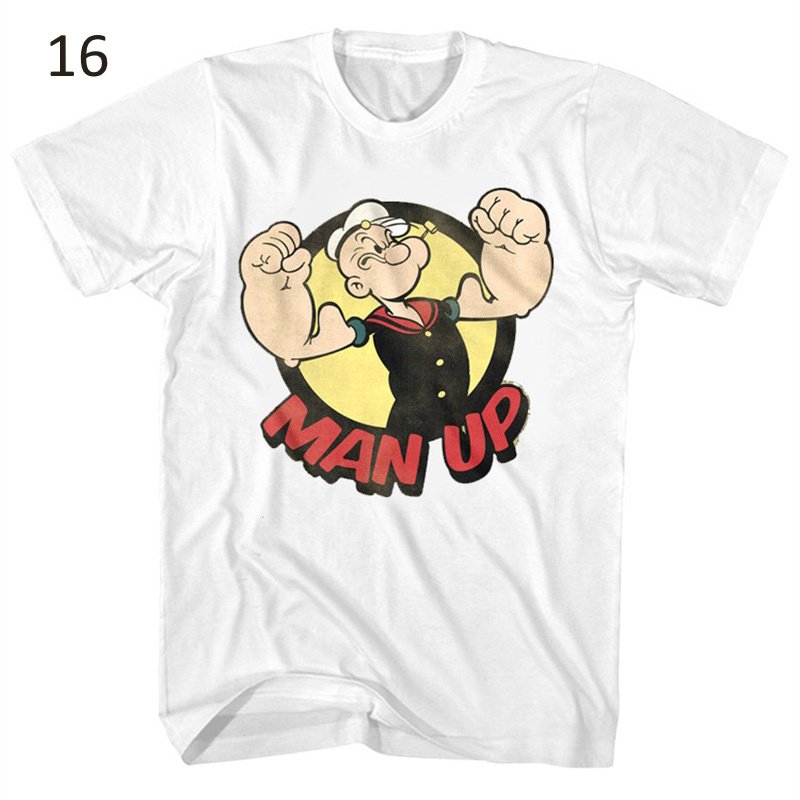 画像17: Popeye & Friends Vintage Retro Style T-Shirt 1960Short Sleeve 　ユニセックス 男女兼用ポパイ＆仲間 ビンテージレトロスタイルTシャツ 1960 半袖 Tシャツ (17)