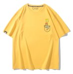 画像4: Bart Simpson sitting in your pocket Short Sleeve T-Shirt  　ユニセックス 男女兼用シッティングバートシンプソンプリント 半袖 Tシャツ (4)