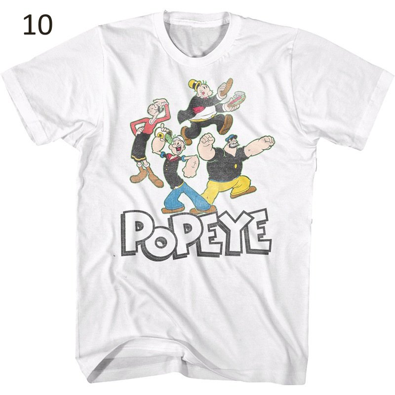 画像11: Popeye & Friends Vintage Retro Style T-Shirt 1960Short Sleeve 　ユニセックス 男女兼用ポパイ＆仲間 ビンテージレトロスタイルTシャツ 1960 半袖 Tシャツ (11)