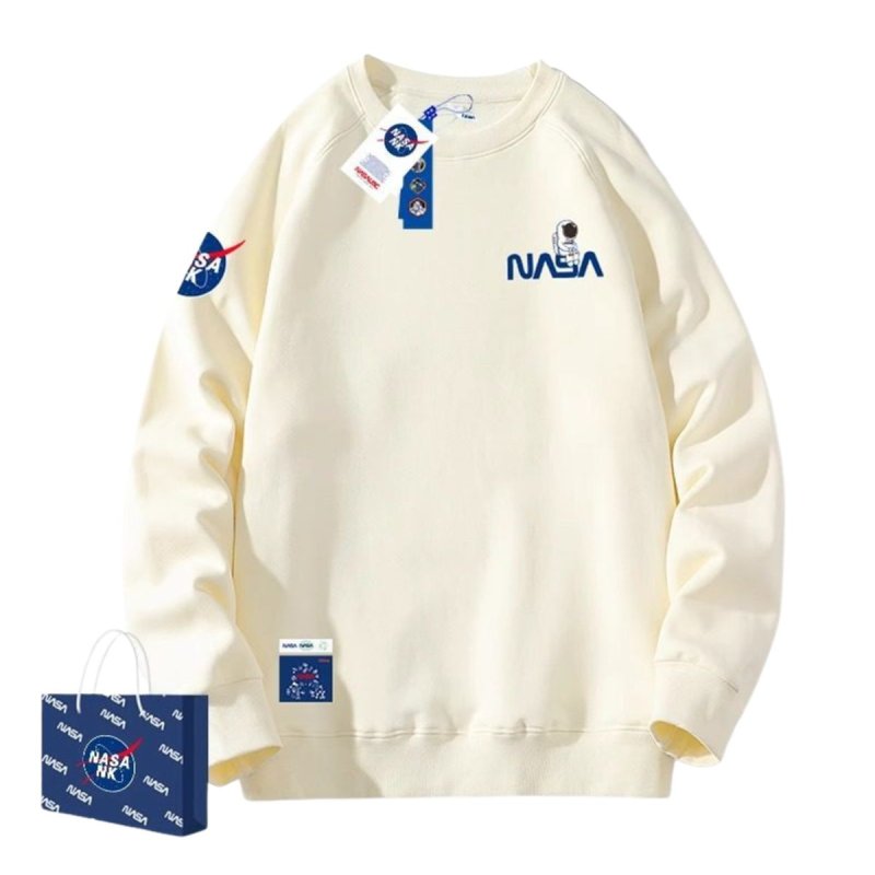 画像1: NASA x Seated sitting Astronaut sweatshirt　ユニセックス男女兼用 NASA×シッティング宇宙飛行士スエットトレーナー  (1)