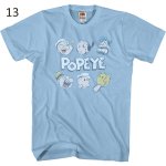 画像14: Popeye & Friends Vintage Retro Style T-Shirt 1960Short Sleeve 　ユニセックス 男女兼用ポパイ＆仲間 ビンテージレトロスタイルTシャツ 1960 半袖 Tシャツ (14)