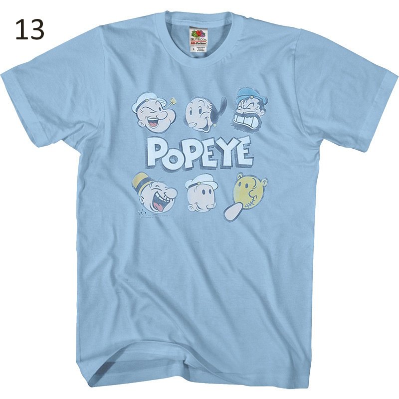 画像14: Popeye & Friends Vintage Retro Style T-Shirt 1960Short Sleeve 　ユニセックス 男女兼用ポパイ＆仲間 ビンテージレトロスタイルTシャツ 1960 半袖 Tシャツ (14)