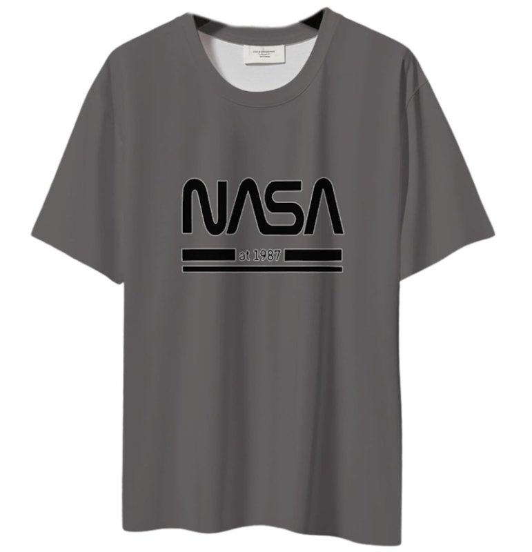画像3: NASA x 1987 print Short Sleeve T-Shirt  　ユニセックス 男女兼用NASAナサ×1987プリント 半袖 Tシャツ (3)