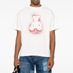 画像7: Bear silhouette print Short Sleeve T-Shirt  　ユニセックス 男女兼用シルエットベア熊プリント 半袖 Tシャツ (7)