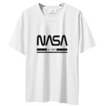 画像1: NASA x 1987 print Short Sleeve T-Shirt  　ユニセックス 男女兼用NASAナサ×1987プリント 半袖 Tシャツ (1)