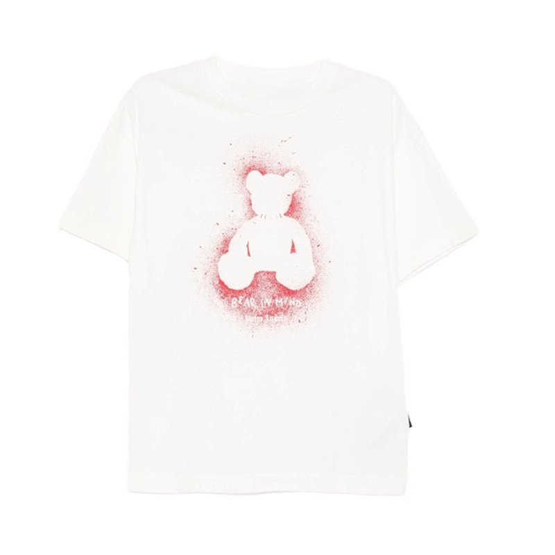 画像5: Bear silhouette print Short Sleeve T-Shirt  　ユニセックス 男女兼用シルエットベア熊プリント 半袖 Tシャツ (5)