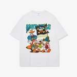 画像2:  Donald Duck & Huey & Dewey & Louie print Short Sleeve T-Shirt  　ユニセックス 男女兼用ドナルドダック＆ヒューイ＆デューイ＆ルーイプリント 半袖 Tシャツ (2)