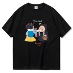 画像5: Shut up Snow White Print Short Sleeve T-Shirt  　ユニセックス 男女兼用シャットアップ 白雪姫プリント 半袖 Tシャツ (5)