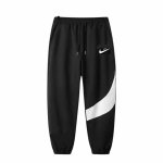 画像1: SALE セール 25 Unisex Men& Women Broken swoosh Sweat Pants  ブロークン スウォッシュ プリント スウェット パンツ ユニセックス 男女兼用 (1)