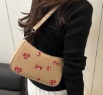 画像6: Cherry print leather accessory pouch, crossbody, tote shoulder bag　チェリープリント レザーアクセサリーポーチクロスボディ トートショルダーバッグ (6)