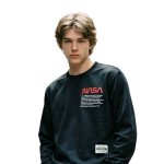 画像2: SALE セール NASA Basic Sweatshirt  ユニセックス 男女兼用NASAナサスウェットシャツ トレーナー (2)