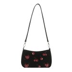 画像3: Cherry print leather accessory pouch, crossbody, tote shoulder bag　チェリープリント レザーアクセサリーポーチクロスボディ トートショルダーバッグ (3)