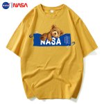 画像6:  NASA x Teddy Bear Print Short Sleeve T-Shirt  　ユニセックス 男女兼用NASAナサ×テディーベア熊プリント 半袖 Tシャツ (6)