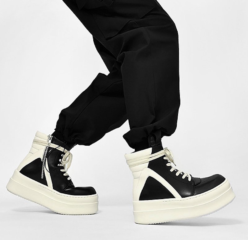 画像5: High-cut leather two-tone platform & basic 2-type RO boot sneakers Lace up  boots shoes 　   ハイカットレザーバイカラー厚底＆ベーシック2タイプROブーツスニーカーレースアップ ブーツ  (5)