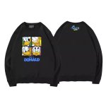 画像6: Donald Duck 4 blocks long-sleeved Sweat Pullover ドナルドダック スウェット トレーナー プルオーバー 男女兼用 ユニセックス (6)