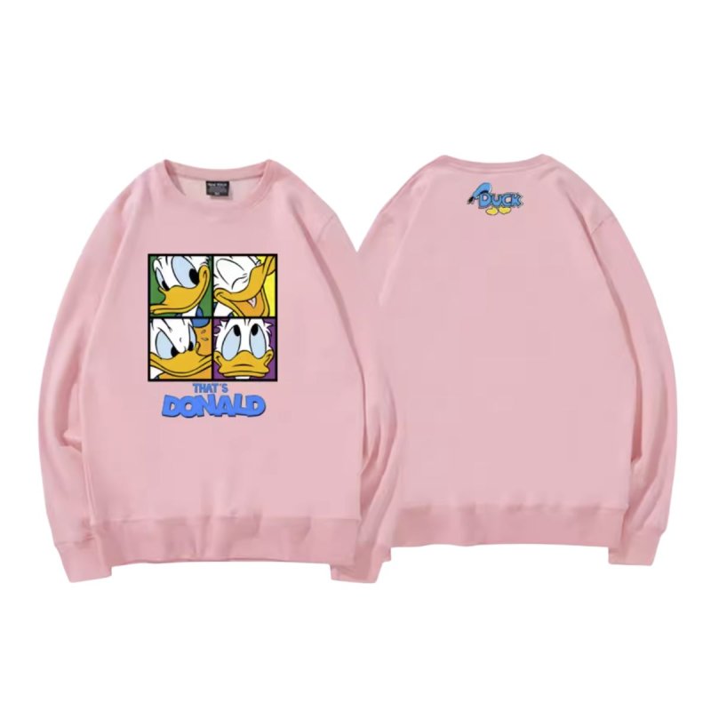 画像8: Donald Duck 4 blocks long-sleeved Sweat Pullover ドナルドダック スウェット トレーナー プルオーバー 男女兼用 ユニセックス (8)