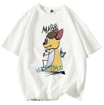 画像2: Anime Bambi Short Sleeve T-Shirt　ユニセックス 男女兼用アニメバンビプリント半袖  Tシャツ (2)