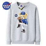 画像4: Unisex baseball bear x NASA Pullover trainer sweater ユニセックス 男女兼用 ベースボールベア熊 × ナサ NASA スウェットプルオーバートレーナー (4)