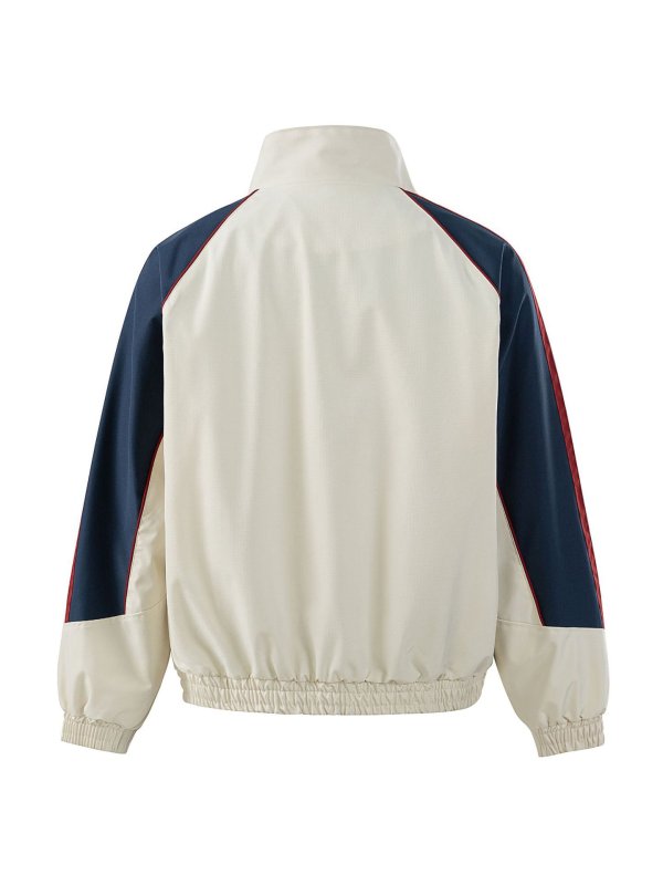 画像3: Two-tone stand collar mountain parka nylon jacket windbreaker blouson Jacket ユニセックス男女兼用  バイカラースタンドカラーマウンテンパーカーナイロンジャケットウインドブレーカジャケットブルゾン (3)