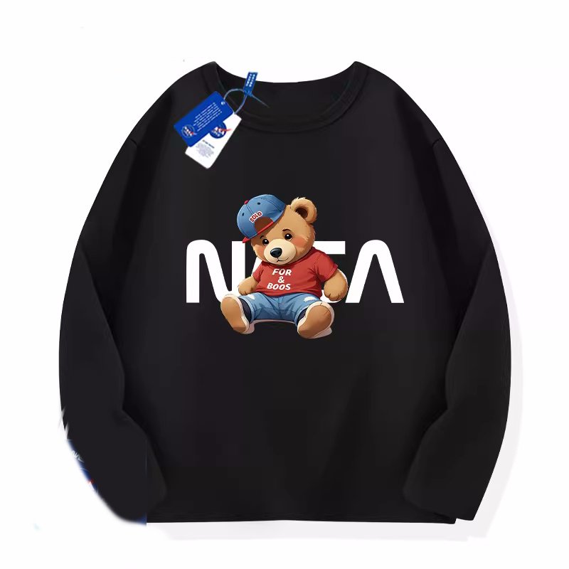 画像3: NASA x Little Bear Print Sweatshirt　ユニセックス男女兼用 NASA×キャップ小熊ベアスエットシャツトレーナー  (3)
