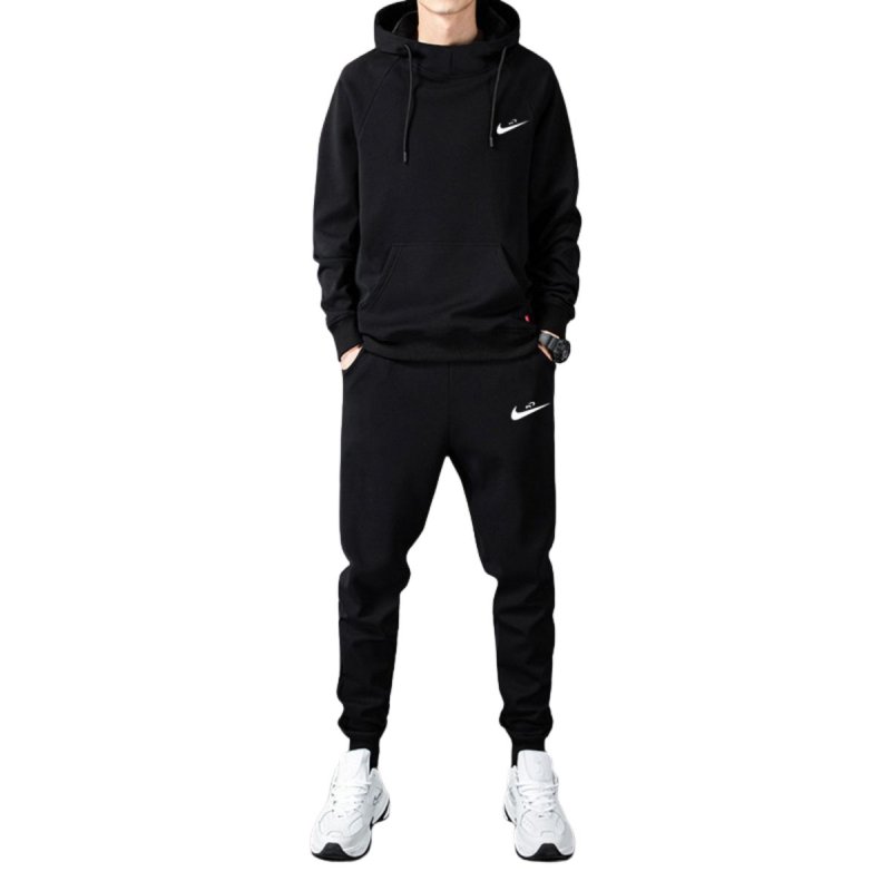 画像2: 26 Men& Women Broken M swoosh Setup Hoodie and Pants Set  バスケットNO１ブロークン M スウォッシュ プリントセットアップユニセックス男女兼用スウェットフーディ＆パンツセット (2)