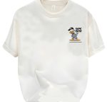 画像4: DJ Donald Duck Short Sleeve T-Shirt　ユニセックス 男女兼用DJドナルドダックプリント半袖  Tシャツ (4)