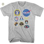 画像15: 1980s Vintage Style NASA Space Shuttle Short Sleeve T-Shirt　ユニセックス 男女兼用1980年代ナサNASAスペースシャトル宇宙飛行士ヴィンテージスタイルプリント半袖  Tシャツ (15)