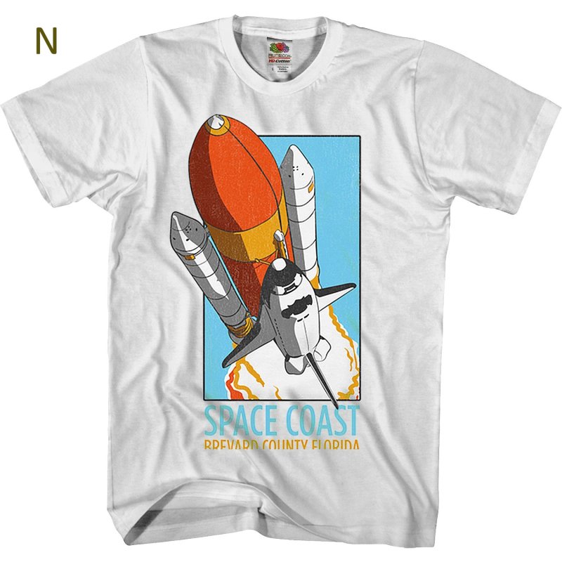画像14: 1980s Vintage Style NASA Space Shuttle Short Sleeve T-Shirt　ユニセックス 男女兼用1980年代ナサNASAスペースシャトル宇宙飛行士ヴィンテージスタイルプリント半袖  Tシャツ (14)