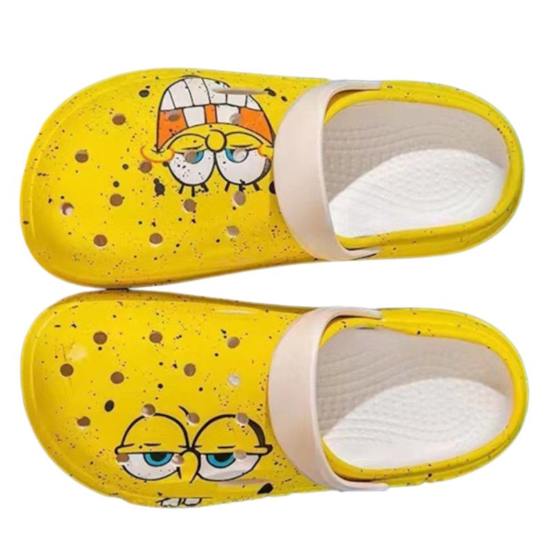 画像1:  Unisex Spongebob Clog Sandals  Flat Sandals slippers   男女兼用  スポンジボブクロッグサンダルシャワーサンダル ビーチサンダル シューズ (1)
