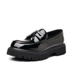 画像3: Mens Unisex Tassel two-tone loafers Slip-Ons shoes   タッセルバイカラー厚底ローファースリッポンローファー シューズ (3)