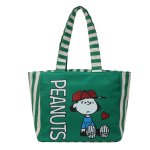 画像3: Snoopy & Friends Canvas Tote Shoulder Shopping Bag　スヌーピー＆仲間たちキャンバストートショルダーショッピングバッグ 通勤通学ママバッグ (3)