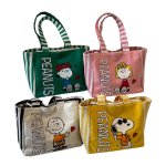 画像7: Snoopy & Friends Canvas Tote Shoulder Shopping Bag　スヌーピー＆仲間たちキャンバストートショルダーショッピングバッグ 通勤通学ママバッグ (7)