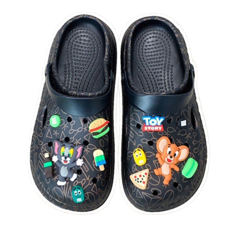 画像3:  Unisex Tom and Jerry Clog Sandals Flat Sandals slippers   男女兼用  トムとジェリークロッグサンダルシャワーサンダル ビーチサンダル シューズ (3)