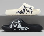画像11:  Unisex Music Bear Flat Shower Sandals Beach Sandals  slippers   男女兼用  ミュージックベアフラットサンダルシャワーサンダル ビーチサンダル シューズ (11)