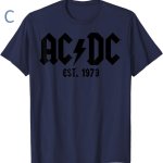 画像3: ACDC band vintage style tour Short Sleeve T-Shirt Vintage Style  Short Sleeve T-Shirt　ユニセックス 男女兼用ACDCバンドヴィンテージスタイルツアープリントラウンドネック Tシャツ (3)