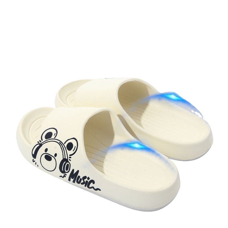 画像2:  Unisex Music Bear Flat Shower Sandals Beach Sandals  slippers   男女兼用  ミュージックベアフラットサンダルシャワーサンダル ビーチサンダル シューズ (2)