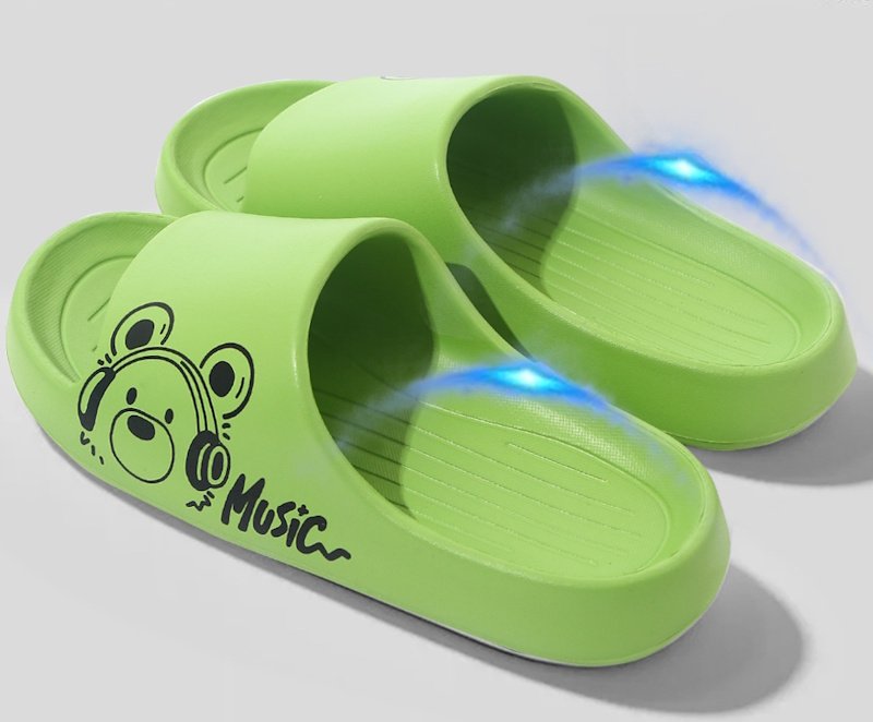 画像10:  Unisex Music Bear Flat Shower Sandals Beach Sandals  slippers   男女兼用  ミュージックベアフラットサンダルシャワーサンダル ビーチサンダル シューズ (10)