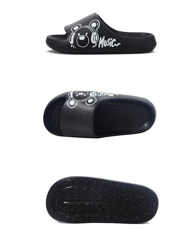 画像12:  Unisex Music Bear Flat Shower Sandals Beach Sandals  slippers   男女兼用  ミュージックベアフラットサンダルシャワーサンダル ビーチサンダル シューズ (12)