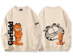 画像6: think deeply Garfield Garfield Print Sweatshirt　ユニセックス男女兼用考え込むガーフィールド スウェットシャツトレーナー  (6)