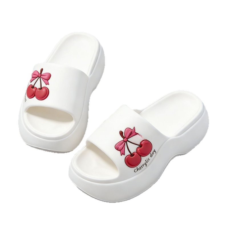 画像8: Cherry Platform sandals slippers チェリーさくら 厚底 シャワー サンダル スリッパシャワービーチ (8)