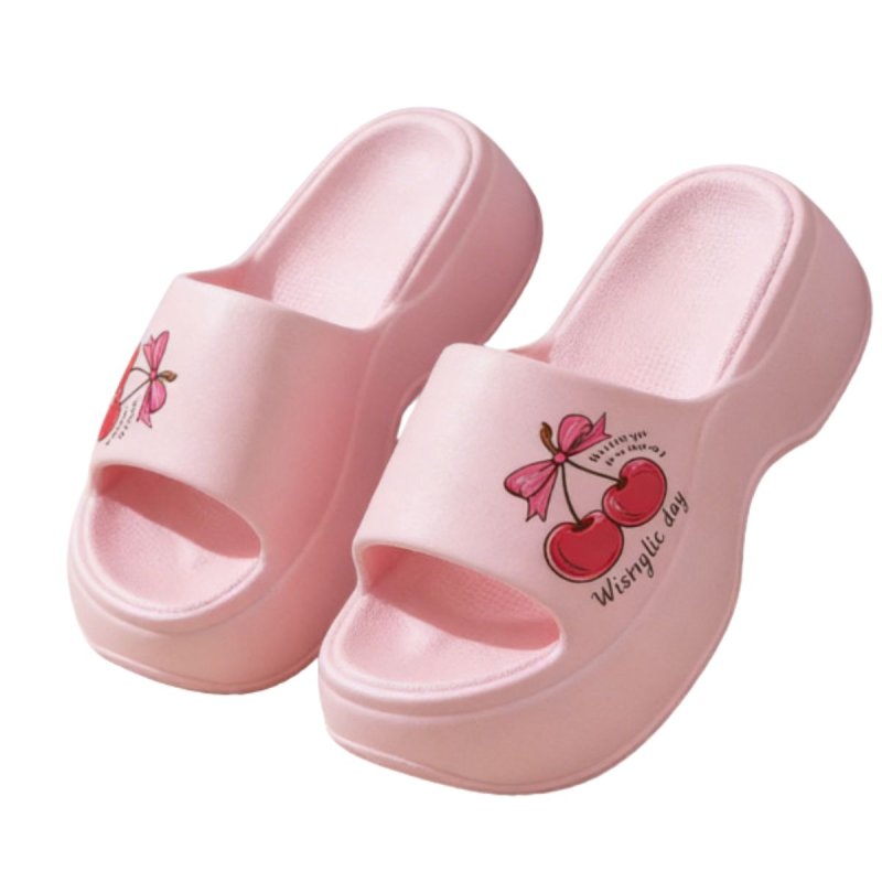 画像4: Cherry Platform sandals slippers チェリーさくら 厚底 シャワー サンダル スリッパシャワービーチ (4)