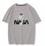 画像3: NASA x Soccer Astronaut Print Print Short Sleeve T-Shirt　ユニセックス 男女兼用NASA×サッカー宇宙飛行士プリント半袖  Tシャツ (3)
