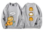 画像1: I HATE MONDAYS Garfield Print Sweatshirt　ユニセックス男女兼用月曜日は嫌いガーフィールド スウェットシャツトレーナー  (1)