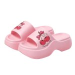 画像5: Cherry Platform sandals slippers チェリーさくら 厚底 シャワー サンダル スリッパシャワービーチ (5)