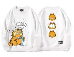 画像2: I HATE MONDAYS Garfield Print Sweatshirt　ユニセックス男女兼用月曜日は嫌いガーフィールド スウェットシャツトレーナー  (2)
