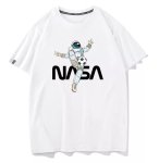 画像5: NASA x Soccer Astronaut Print Print Short Sleeve T-Shirt　ユニセックス 男女兼用NASA×サッカー宇宙飛行士プリント半袖  Tシャツ (5)