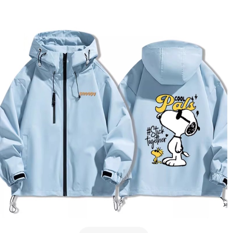 画像3: Snoopy & Woodstock Sunglasses  Windbreaker  Windbreaker blouson Jacket 　ユニセックス男女兼用スヌーピー＆ウッドストックサングラス ウインドブレーカマウンテンパーカージャケットブルゾン (3)