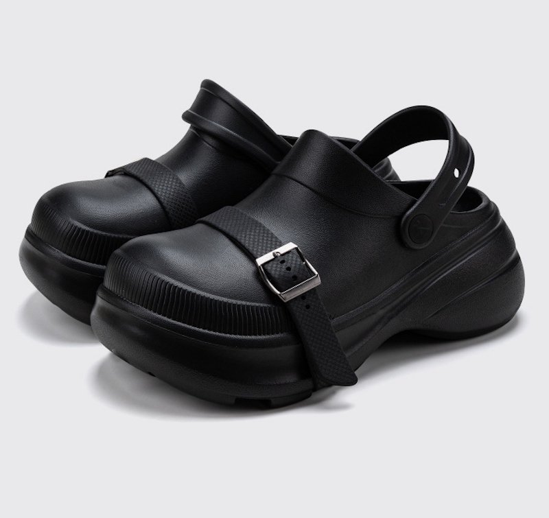 画像8: Thick-soled belt heel & wedge back sandal slippers 厚底ベルトヒール＆ウエッジバックバンドサンダルスリッパ　シャワー  スリッパシャワービーチ (8)