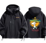 画像3: Snoopy & Woodstock Surfer Windbreaker  Windbreaker blouson Jacket 　ユニセックス男女兼用スヌーピー＆ウッドストックサーファー ウインドブレーカマウンテンパーカージャケットブルゾン (3)